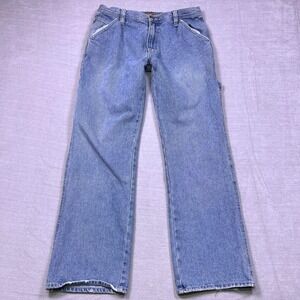Steve & Barrys Carpenter Pants Mens 32x34‎ Blue Denim Cotton Workwear Jeans